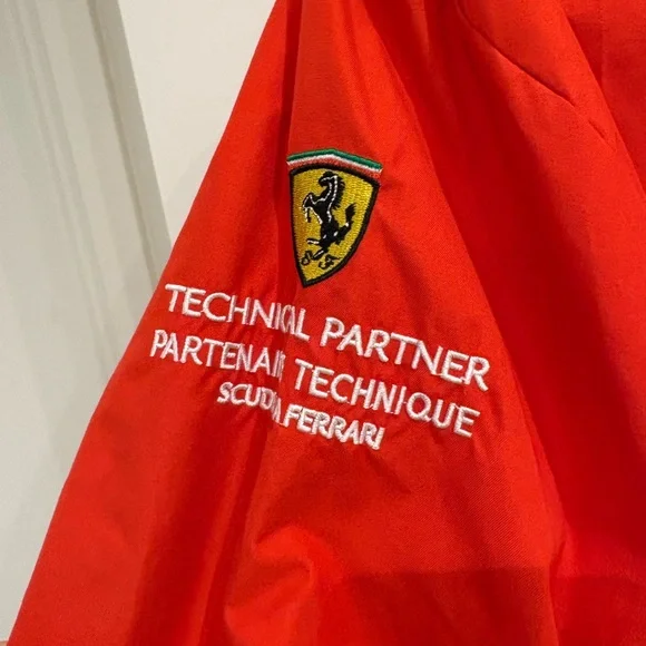 Shell Red Ferrari Windbreaker Jacket - Picture 2 of 6